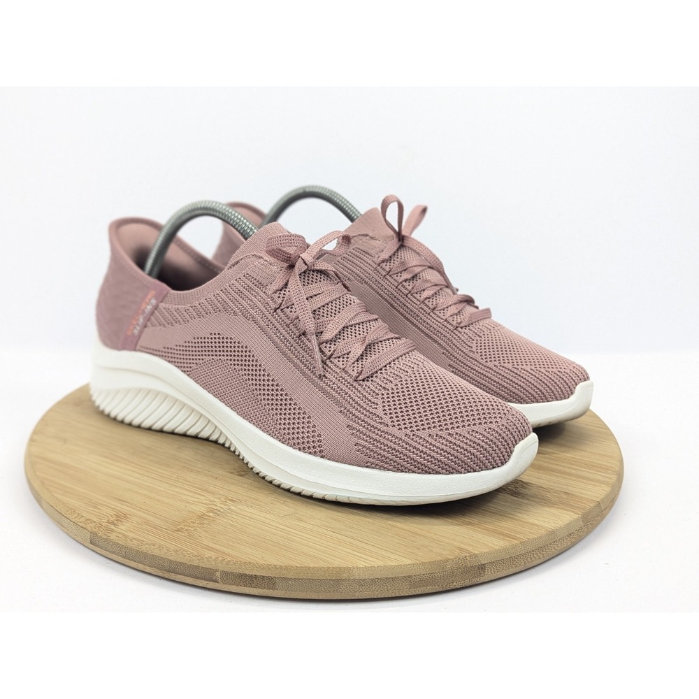 Skechers Slip In Hands Free Shoes Womans 9.5 Pink Ultra Flex 3.0 Sneakers